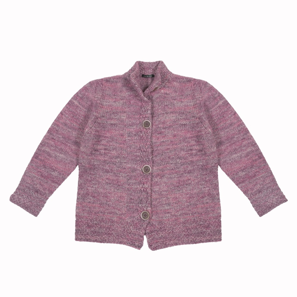ELENA MIRO Variegated Yarn Cardigan
